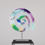 Sculpture painting La Spirale Campos verdes