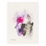 The beauty and the beast - ink painting on paper