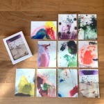 Set van 10 kleurrijke post-/fotokaartjes